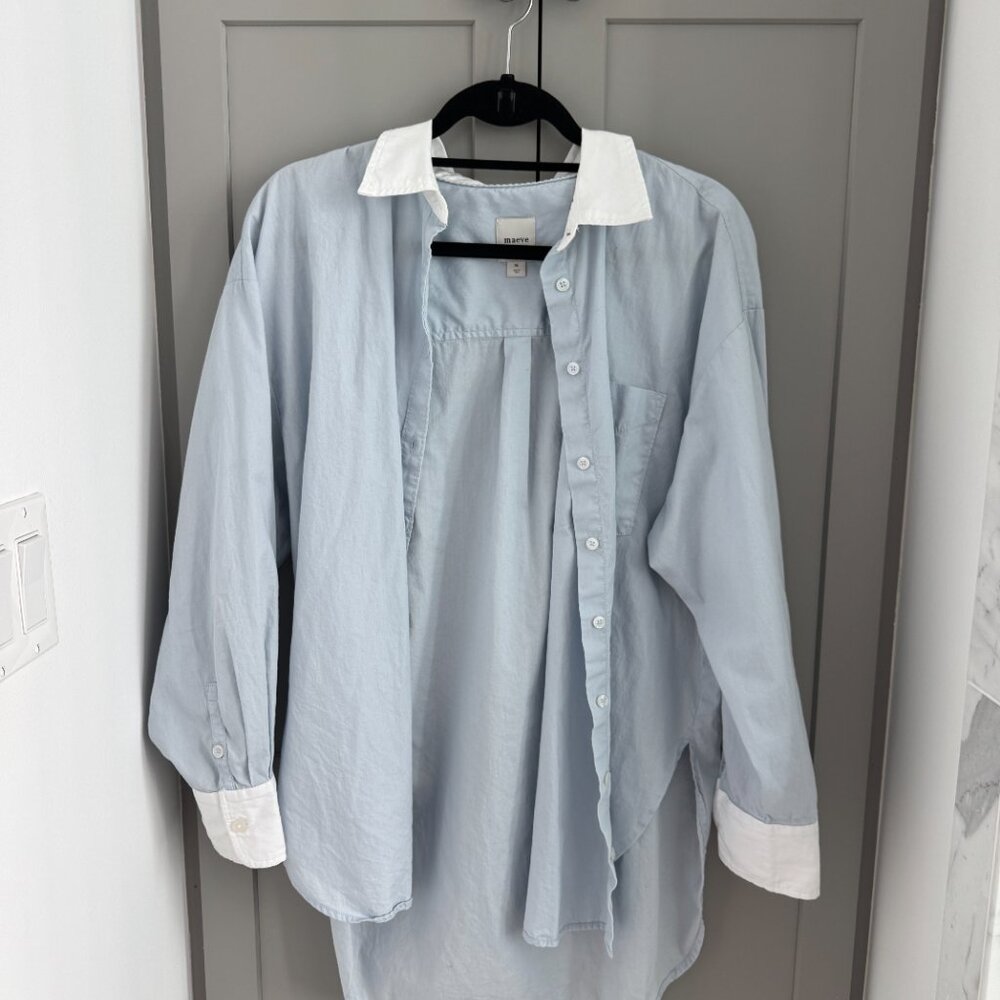 New Anthropologie Maeve Button Down Shirt - M